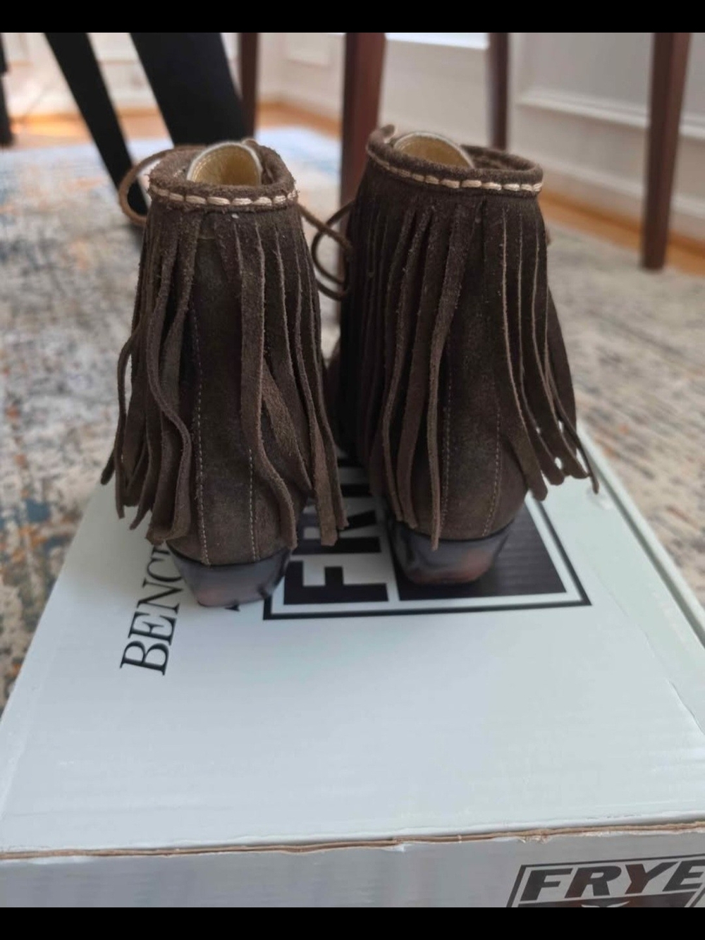 Frye Sacha Fringe Chukka Bootie Size  Women's 9 - Picture 4 of 6